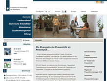 Tablet Screenshot of frauenhilfe-rheinland.de